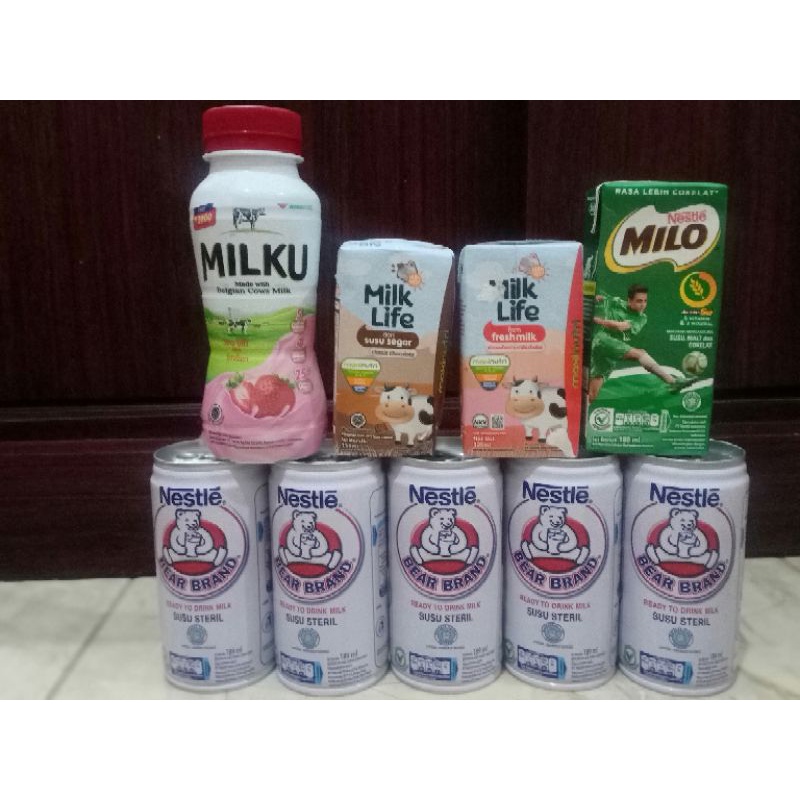 

PAKET BEARBRAND+MILO+MILK LIFE+MILKU