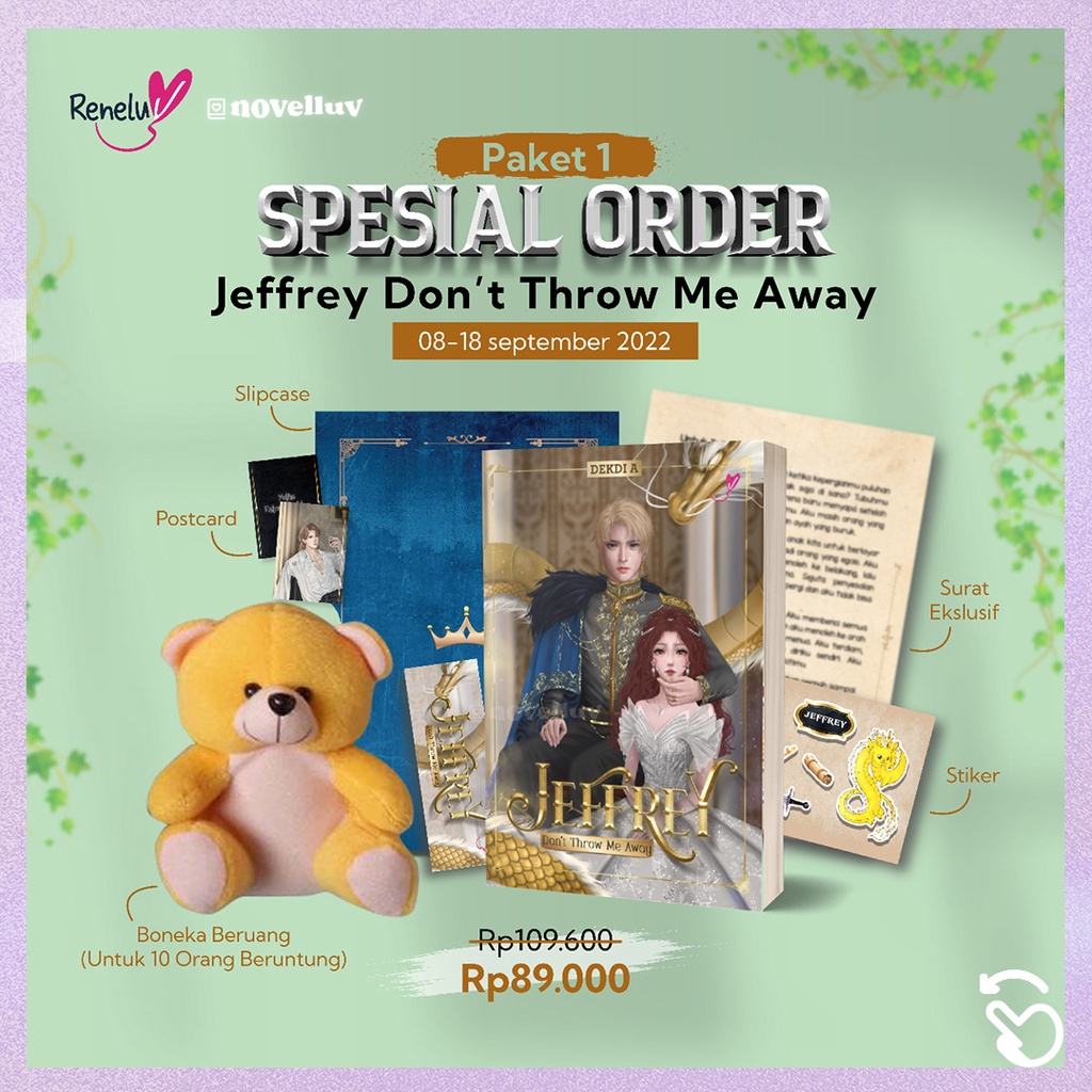 Novel Jeffrey Don't Throw Me Away by Dekdi A. Novel Wattpad Roman Fantasi