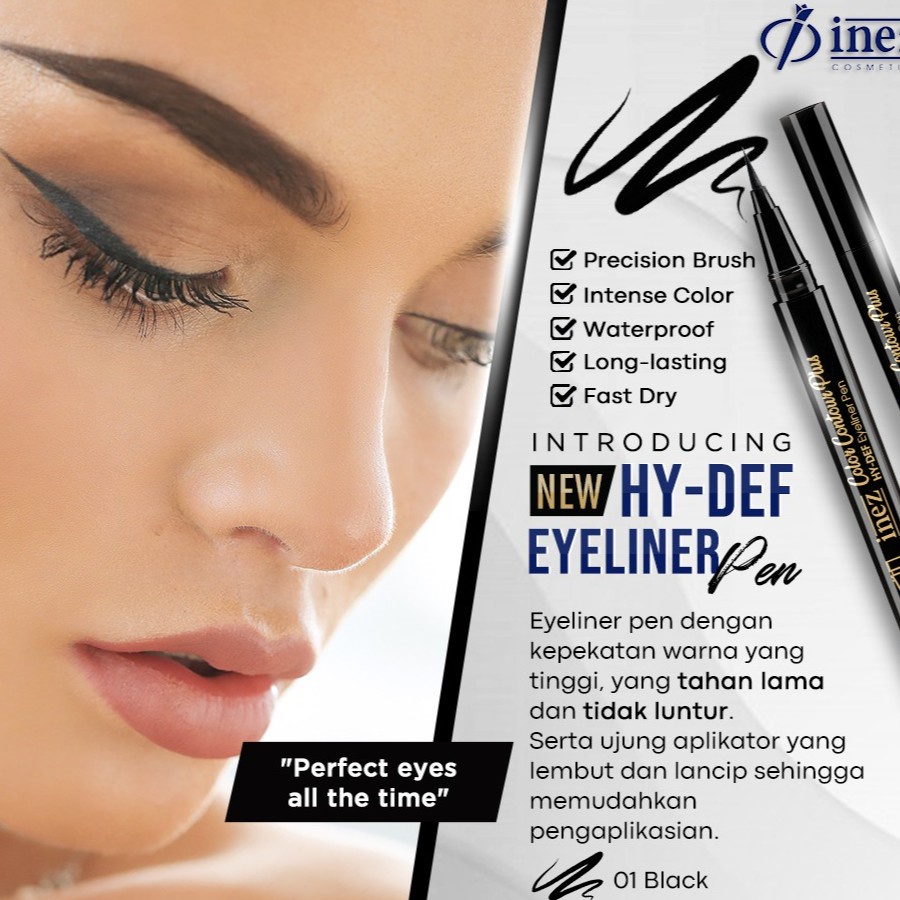 Inez Hy-Def Eyeliner Pen 0.6 ml / Inez Color Countur Plus Hy-Def Eyeliner Pen / Inez Eyeliner Pen