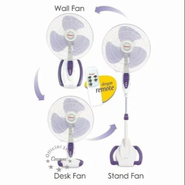 Kipas Angin Remote Cosmos SO 88 R 16 inch 3in1