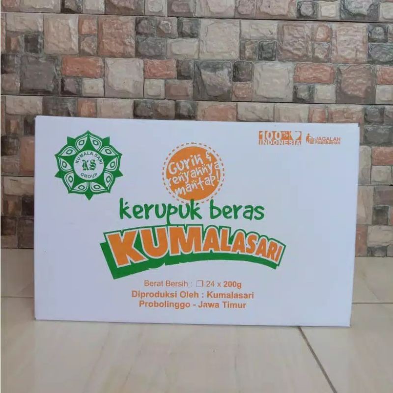 

[GROSIR] Kerupuk Beras kemasan kardus @200 gr (4 dus)