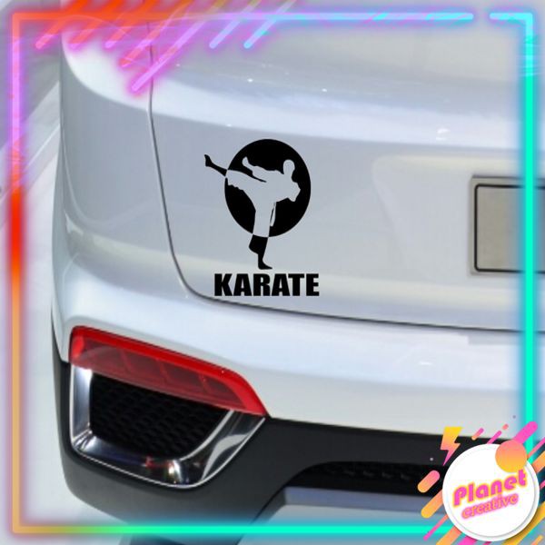 Stiker Mobil Unik Lucu Cutting Sticker Karate Shopee Indonesia