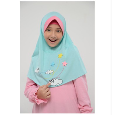 BANI KRUKID AKIRA/KERUDUNG ANAK MOTIF RABBANI/KERUDUNG KIDS RABBANI/KRUDUNG ANAK/KERUDUNG