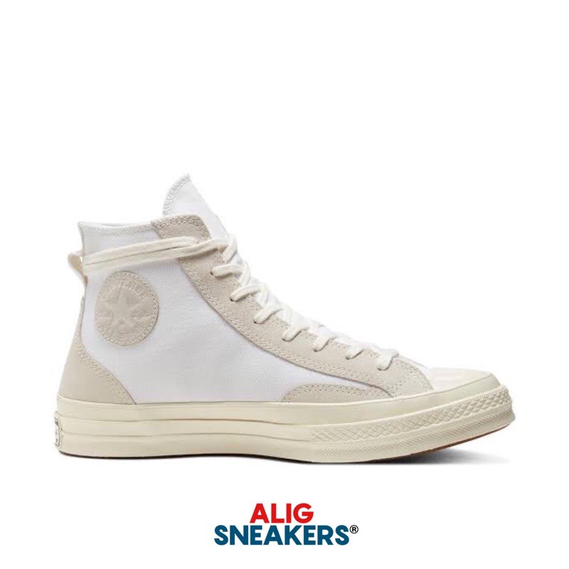 CONVERSE CHUCK 70s OVERLAYS FINAL CLUB HIGH WHITE EGRET