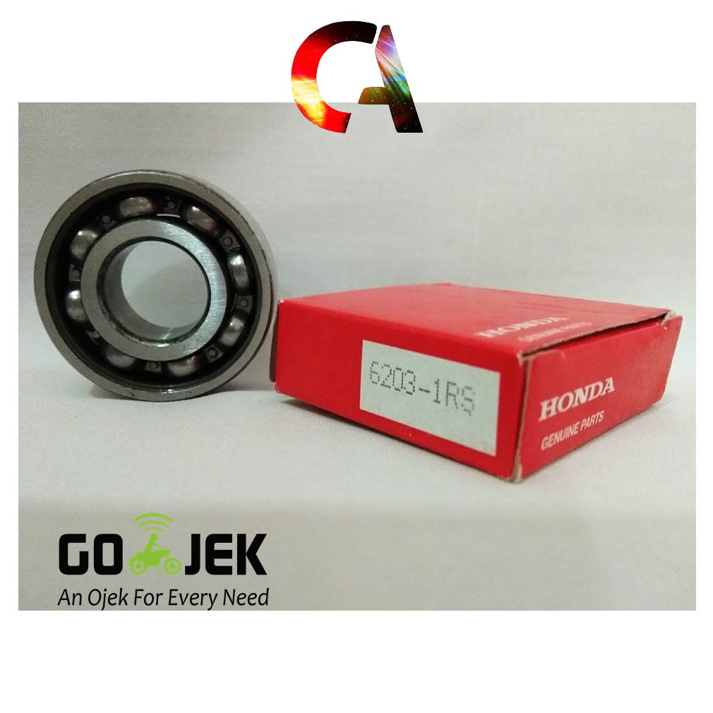 Bearing 6203 RS Honda Bantalan Bola 6203 RS Laher Lahar 6203 Ball Bearing