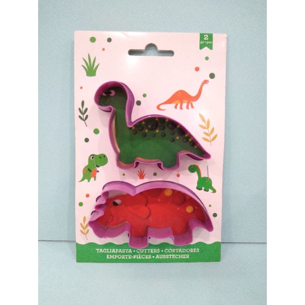 Cetakan Cokies Dino/Cookies Cutter 2 pcs