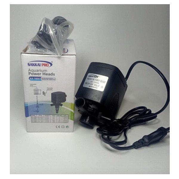 Sakkai Pro AA-1600 Pompa Air Celup Power Head Filter Aquarium AA1600