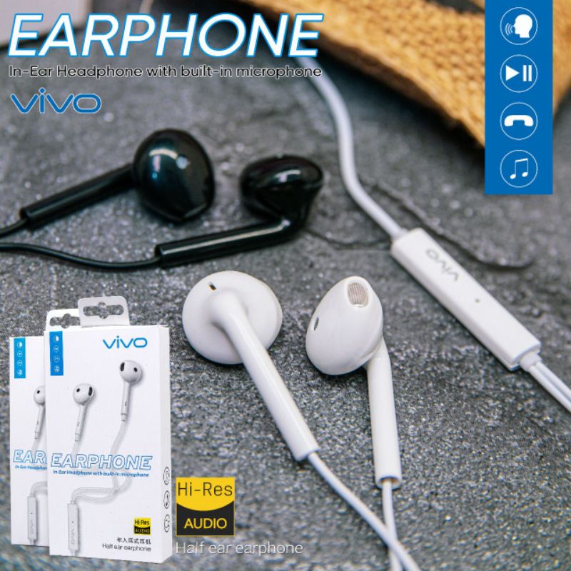 Handfree Original Oppo Vivo Earphone Original Oppo Vivo headset  Hf  Original Packing