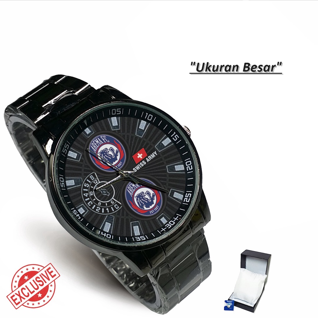 Jam Tangan Rantai Couple Logo AREMA FC (Cool)