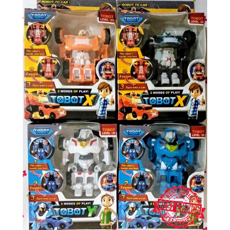 Terlarisss JUAL Mini Tobot X Dan Y Level 1 Set isi 4 Pcs - Mainan Robot Tobot Terb4ruuu