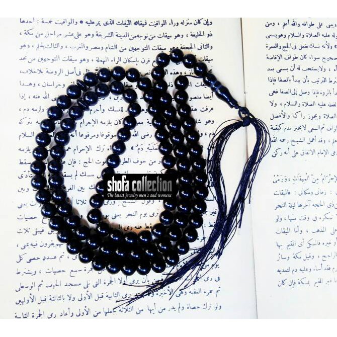 Spesial - Tasbih Batu Giok Hitam Import Sm141 - Kalung Gelang Pria Kesehatan