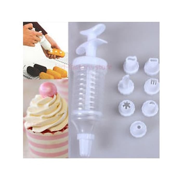 

Cake Decorator 8 Nozzles Food Drawing Pen Pena Pencil Gambar Hias Kue