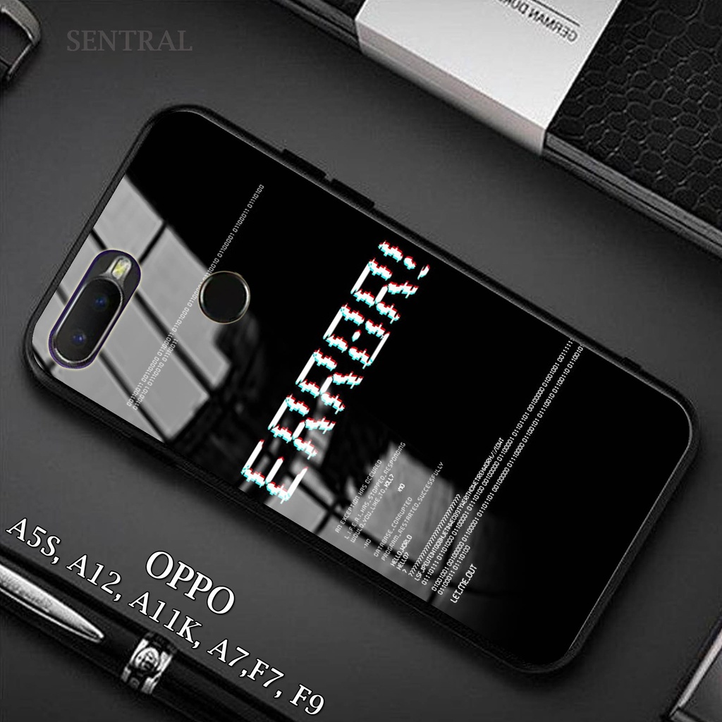 Softcase Glass Kaca OPPO A5s - Case Hp Pelindung Handphone OPPO A5s [ A37 ].
