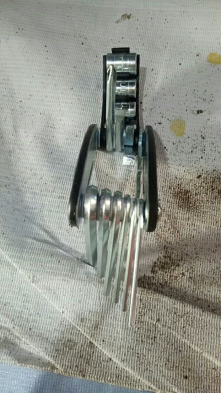 Kunci Pas Portable Tools Sepeda 15 Tool Obeng - Kunci L