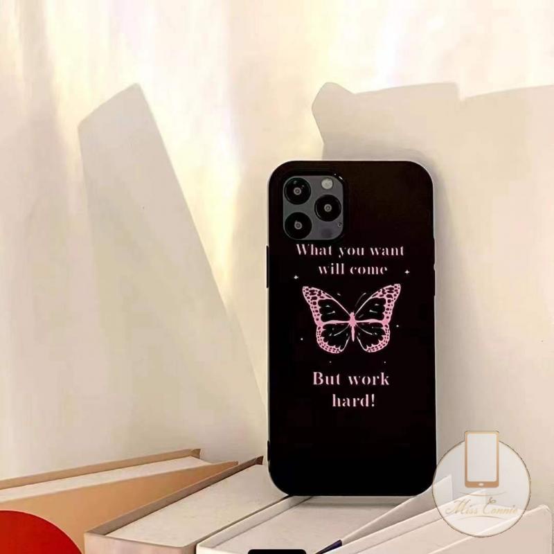 Soft Case Tpu Motif Kupu-Kupu Untuk IPhone 7 8 Plus 8 Plus 13 11 12 Pro Max XR X XS Max 7 8 SE 2020