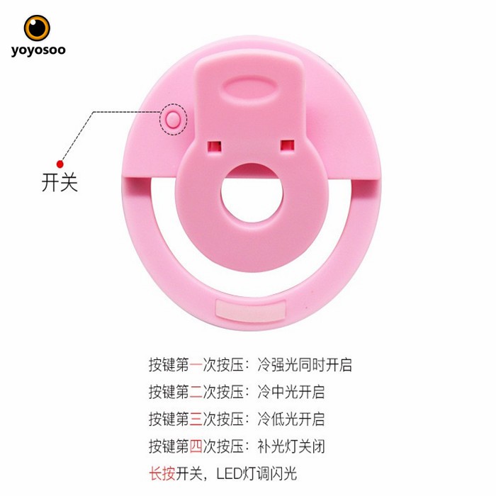 LAMPU LED LAMPU TEMPEL DI HP UNTUK SELVIE RING LIGHT SELFIE-yoyosoo