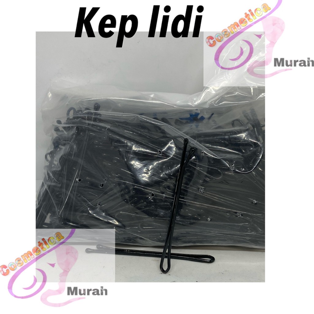 Harga 10 pc - kep lidi hitam / pita rambut kep lidi || kep lidi salon || jepit rambut