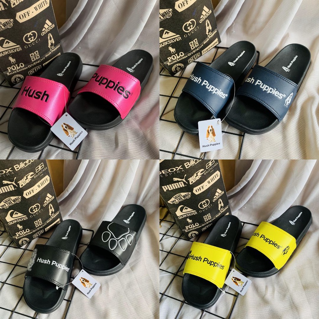 SANDAL SLIDE HUSH PUPPIES SENDAL SELOP SLIDE FLIP FLOP HUSH PUPIES PRIA WANITA MODERN ANTI SLIP TERBARU NYAMAN EMPUK RINGAN MURAH