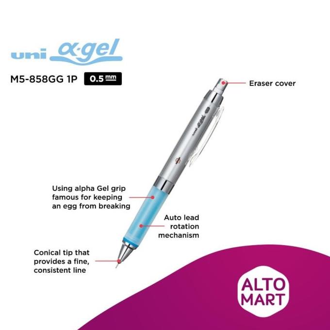 

UNI Kuru Toga Alpha Gel Mechanical Pencil 0.5 mm
