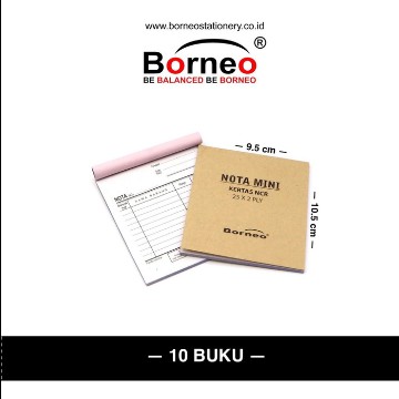 

10 BUKU - Nota Kontan Mini Nota Olshop - 2 Ply (25 Lbr)