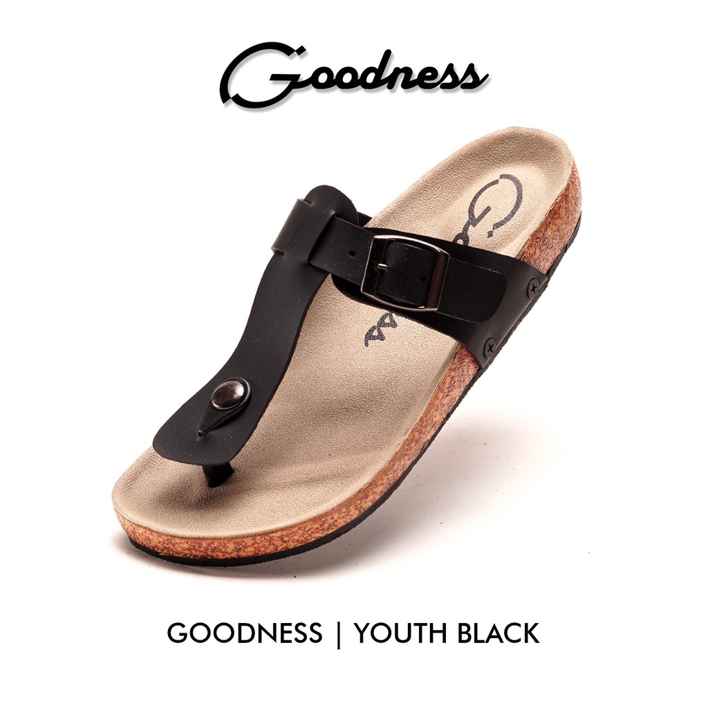 Goodness/GDNS Cowok/Pria - Luck Urban Full Black Brown Navy ORIGINAL - Sandal/Sendal Casual/Hijack