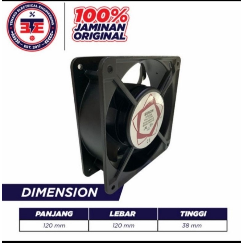 Fan ac sunon 4inc 12cm x 12cm x 3,8cm DP200A good qualty