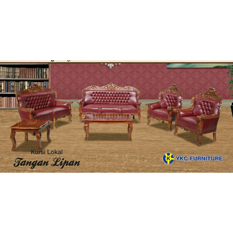 Sofa Klasik Jepara Tipe Tangan Lipan