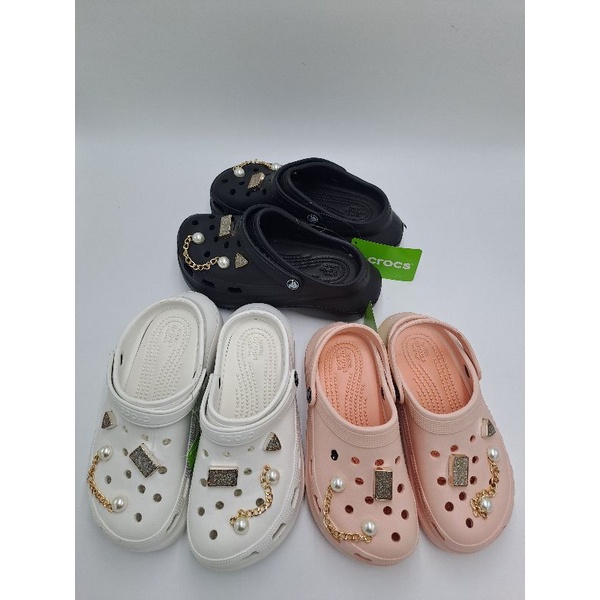 Crocs bae clog fashion / Crocs bae fashion include jibitz diamond