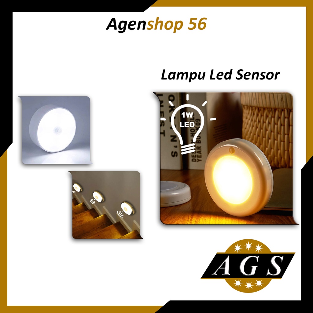 [AGS]  Lampu LED Sensor Gerak Otomatis / LED Induction Night Light