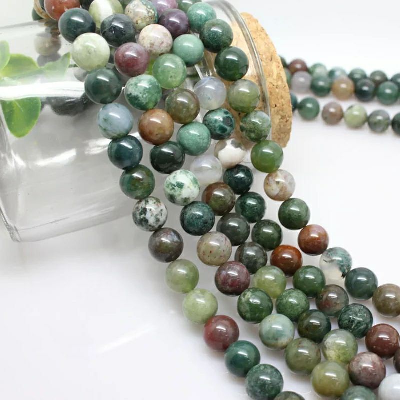 Bahan Gelang Kalung Batu Indian Agate Natural Bahan craft DIY