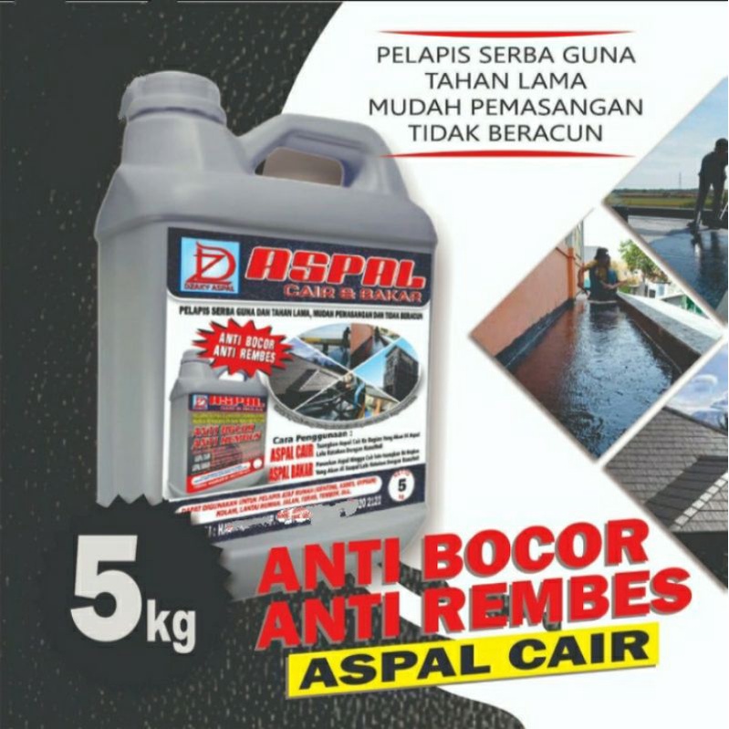 ASPAL CAIR 5 KG WATERPROOFING ASPAL PELAPIS ANTI KARAT ANTI REMBES ANTI BOCOR