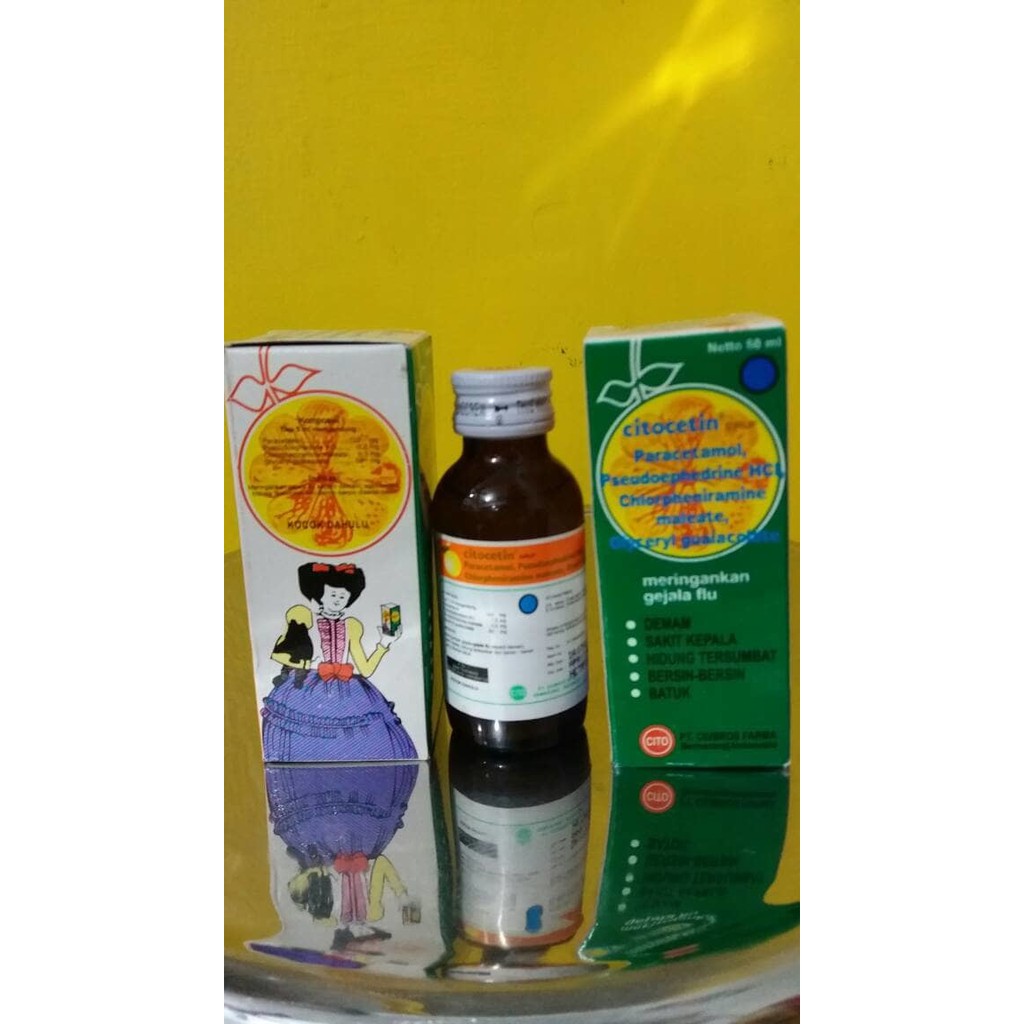 CITOCETIN Sirup umur 2-12 thn - obat batuk,flu,demam,sakit kepala