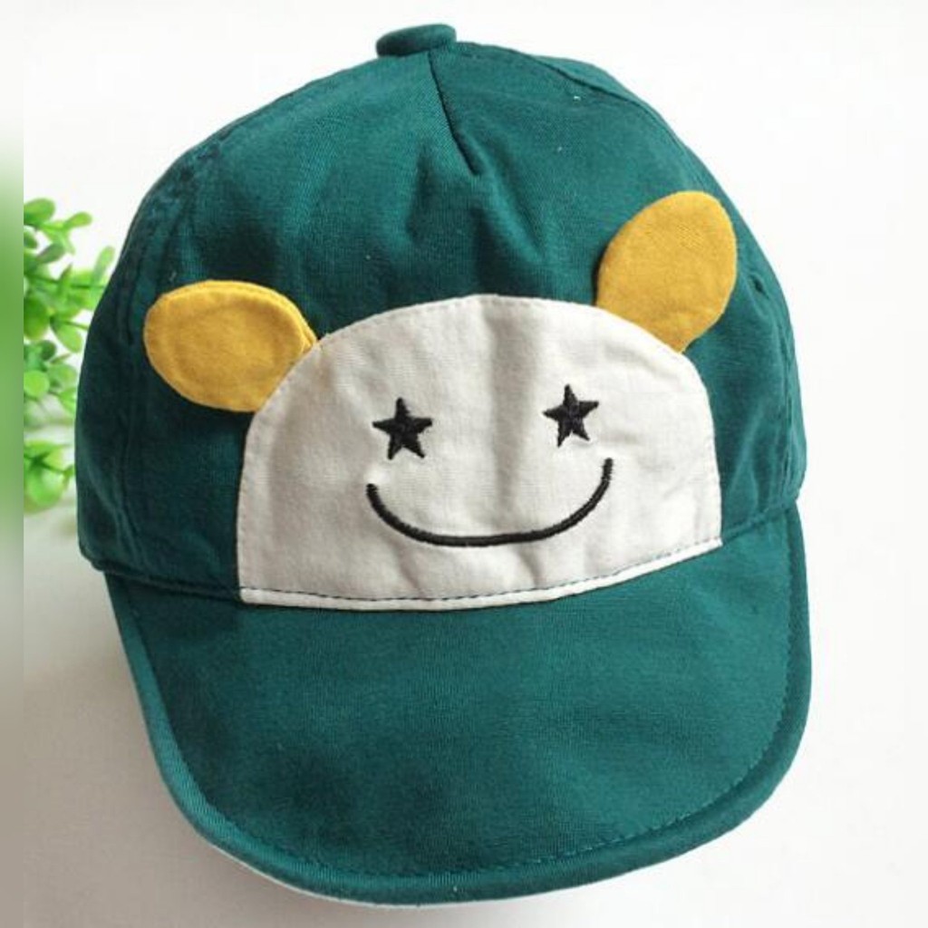 LIN8020 - TOPI ANAK MOTIF BERKARAKTER SMILE HELLO