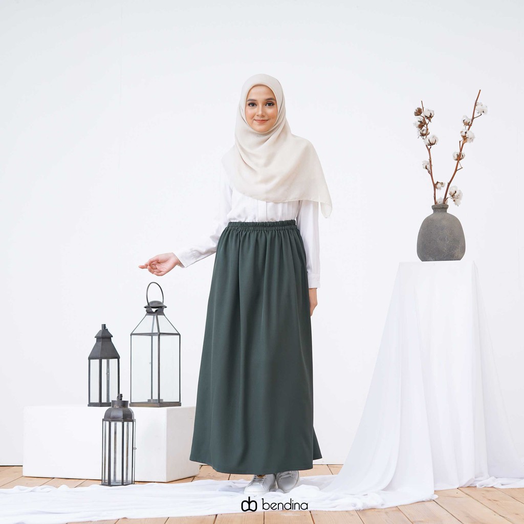 THISISBENDINA Rok Panjang Polos Ironless ALENA Skirt All Size