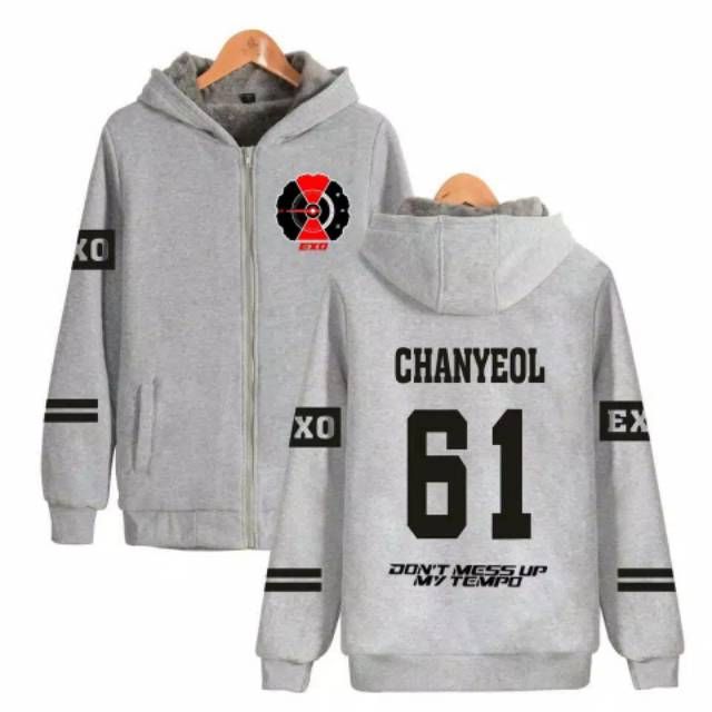 hoodie zipper kpop exo tempo request nama nomor Member