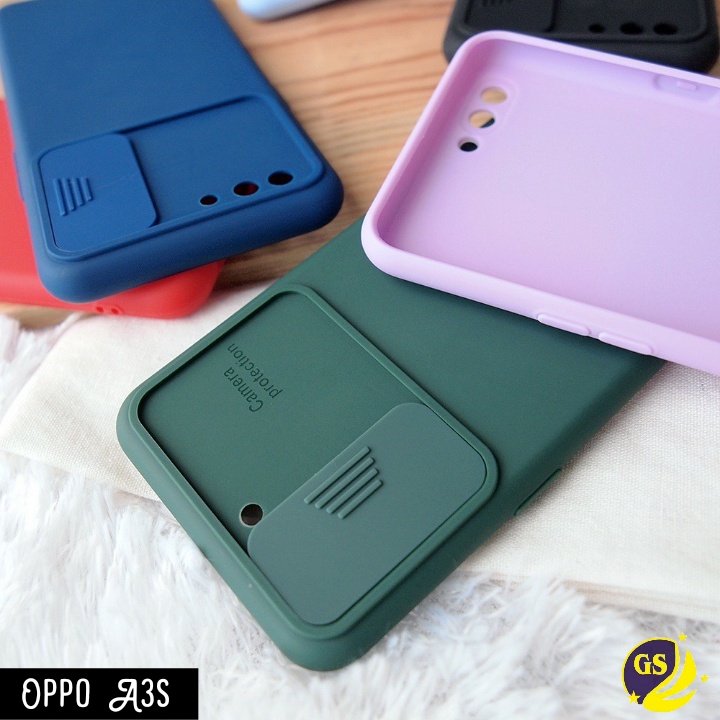 Oppo A95 A74 4G 5G A15 A15s 2021 Oppo A76 / A96 2022 Oppo A53 / A33 2020 A9 A5 2020 Oppo A11K A12 A5S A7 Slide Case Camera Push Pull Baby Softcase Rubber Matte Candy Silicone Sliding Casing