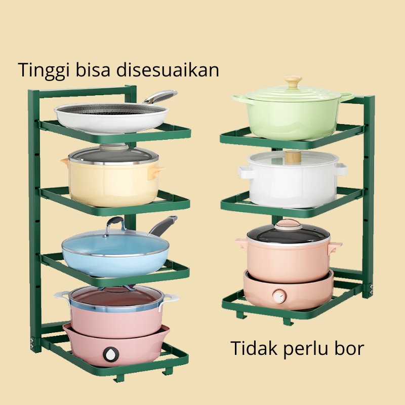 CEO Rak Susun Bawah Wastafel Rak Peralatan Rumah Dapur Rak Serbaguna