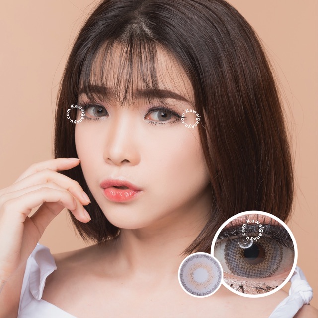 KawaiGankyu softlens - Princess sole three gray (1botol)