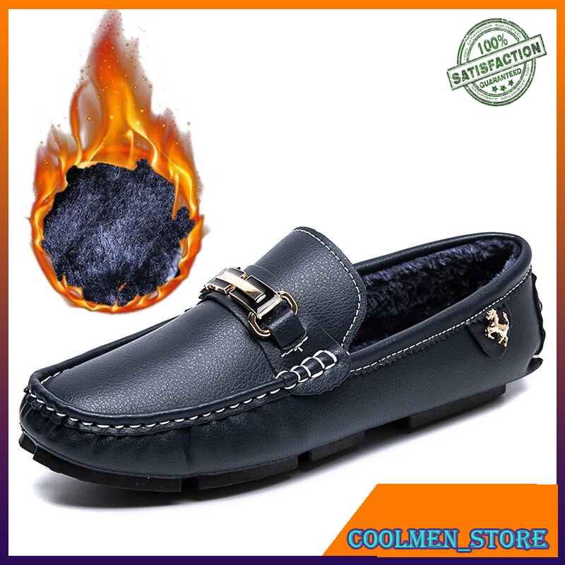 Sepatu Loafers Pria Casual Import Best Selling Mens Casual Shoes Black Flats Loafers Shoes For Men