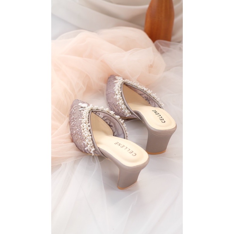 𝗖𝗘𝗟𝗟𝗘𝗡𝗘 Maddy Beads / wedding shoes brukat payet 7cm