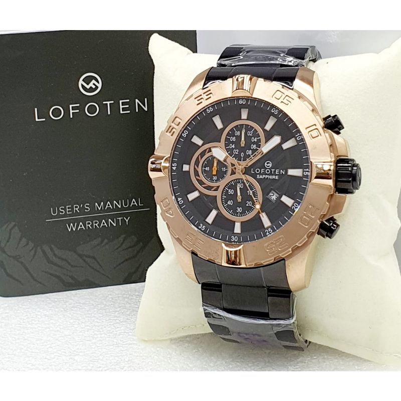 LOFOTEN 6512 JAM TANGAN PRIA LOFOTEN SAPPHIRE ORIGINAL Hitam Rose