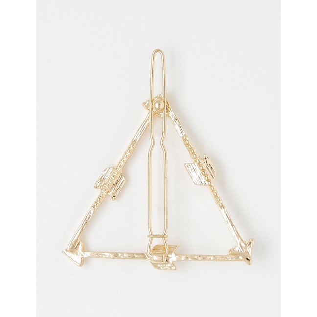 LRC Jepit Rambut Fashion Geometric Triangle Hairpin F4265X