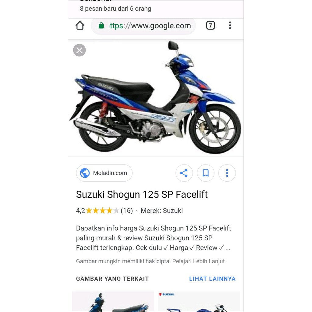 Sale Spul Spull Shogun 125 Sp New Shogun 125 Fl Rr Ori Sgp