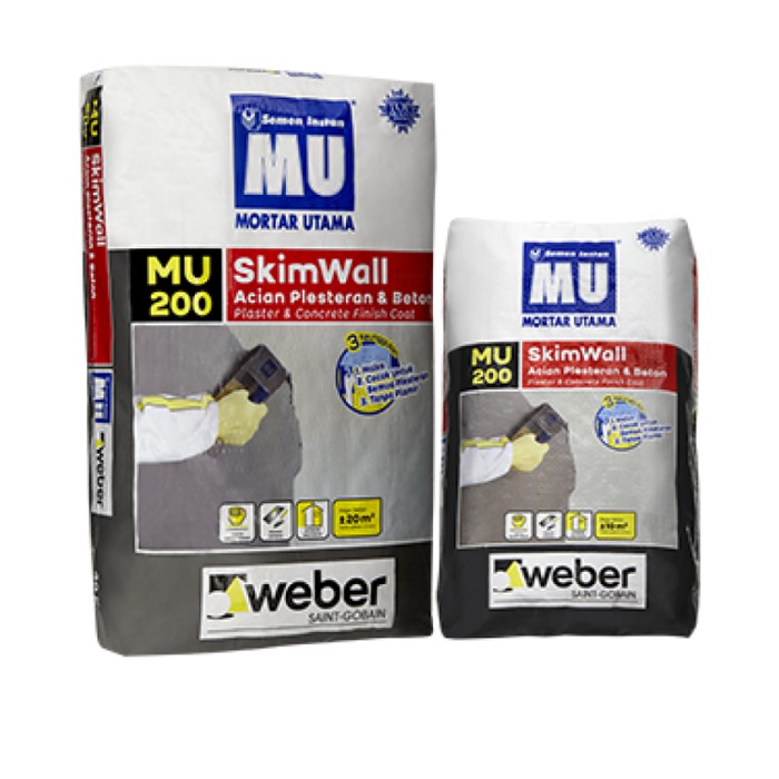 SEMEN MU200 PEREKAT PELESTERAN ACIAN SKIM WALL BETON FINISH COAT20KG