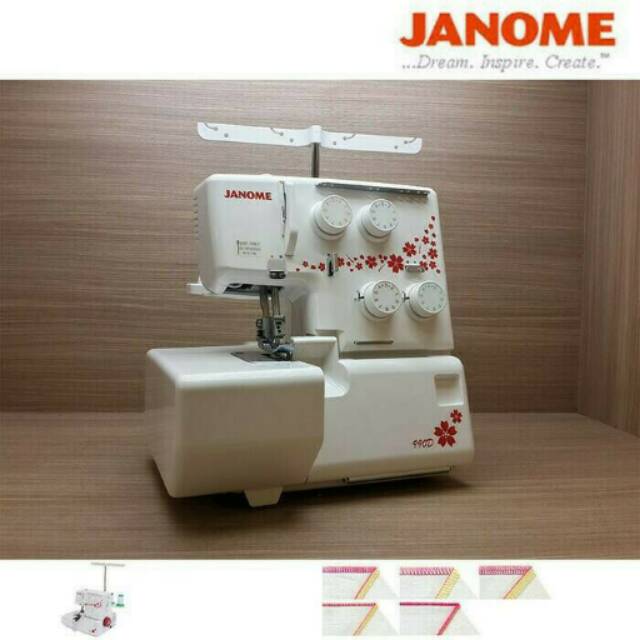 Janome 990D Mesin Obras dan Neci Portable Multifungsi