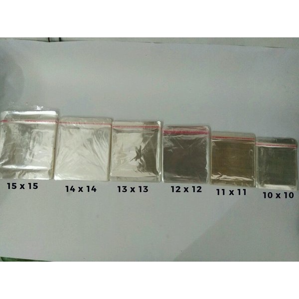 PLASTIK OPP SEMUA UKURAN MURAH plastik 10X8 10X9 15X9 10X10 11X11 12X12 13X13 14X14 15X15 16X16 6X18