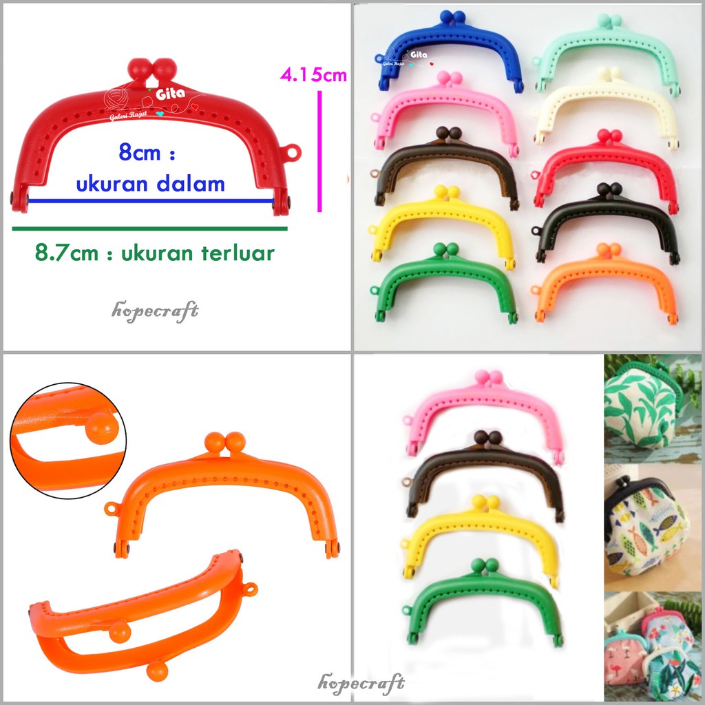 Behel Jelly/Jelly Frame/Behel Dompet/Frame Dompet/Purse Frames/Behel Dompet Rajut