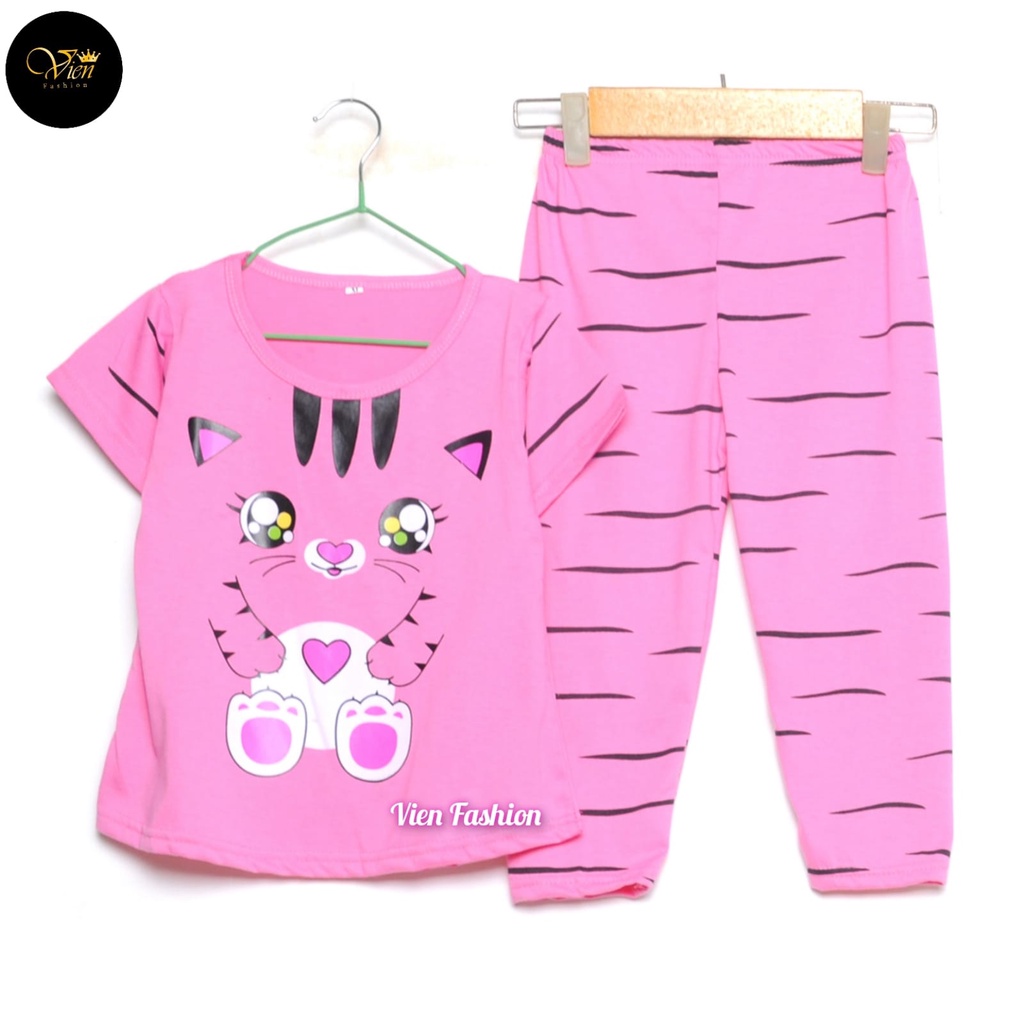 SETELAN ANAK PEREMPUAN CAT CUTE LOVE/BAJU ST ANAK PEREMPUAN/BISA C.O.D-4