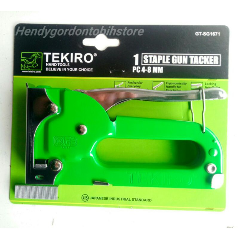 Tekiro Staple Gun Tacker 4-8mm Staples tembak gun Taker Stapler tembak / Staples jok