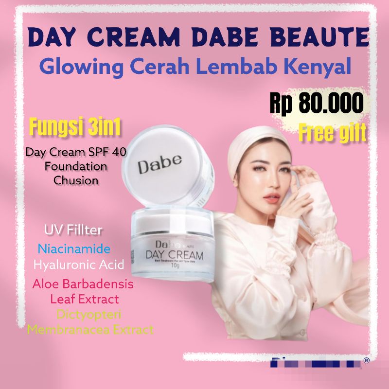 Original Beauty Skincare Bpom Day Cream Pelembab Wajah Dabe Beaute Perawatan Wajah